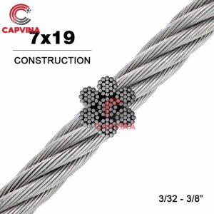 structure 7x19 galvanized wire rope