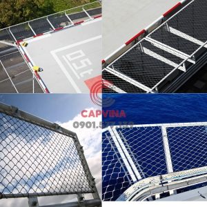 Helipad safety net