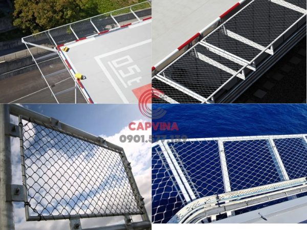 Helipad safety net