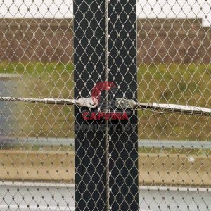 Industrial perimeter fence netting