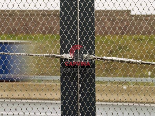 Industrial perimeter fence netting