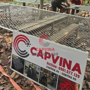 Industrial perimeter fence netting