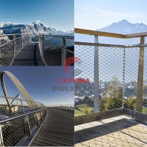 Pedestrian Bridge Safety Cable Net