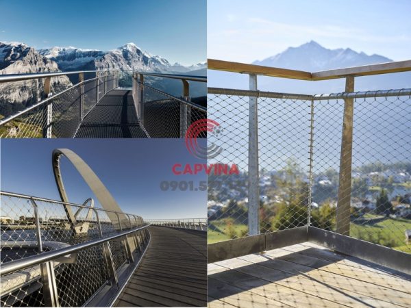 Pedestrian Bridge Safety Cable Net