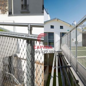 Basketball court fence netting