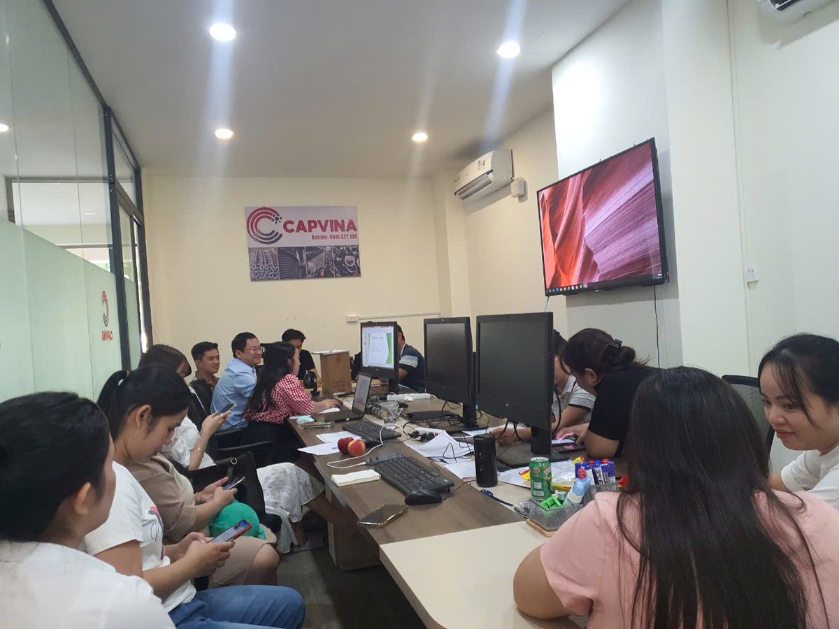 CAPVINA team meeting at the office